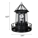 Creative Solar Rotating Tower LED Garden Light – Resin Landscape Decor for Yard & Patio