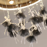 Modern Creative Cartoon Round Bird LED Flush Mount Ceiling Light - Hanging Pendant Style
