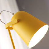 Nordic Macaron-Colored Iron Bucket Table Lamp with Creative 1-Light Design