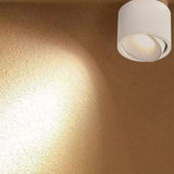 Sleek Modern Round LED Spotlight Flush Mount Ceiling Light, Adjustable