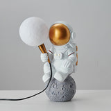 Creative Contemporary Cartoon Astronaut Wall Sconce - 1-Light Bedroom Lamp (Resin & ABS)