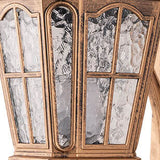 European-Style Solar Outdoor Lantern – Aluminum & Glass, Waterproof 1-Light Wall Sconce Lamp