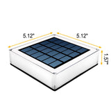 Modern Solar Flat-Square Fence Post Light - Waterproof Landscape Lighting
