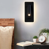 Nordic Minimalist Square LED Reading Wall Sconce with Rotatable Spotlight