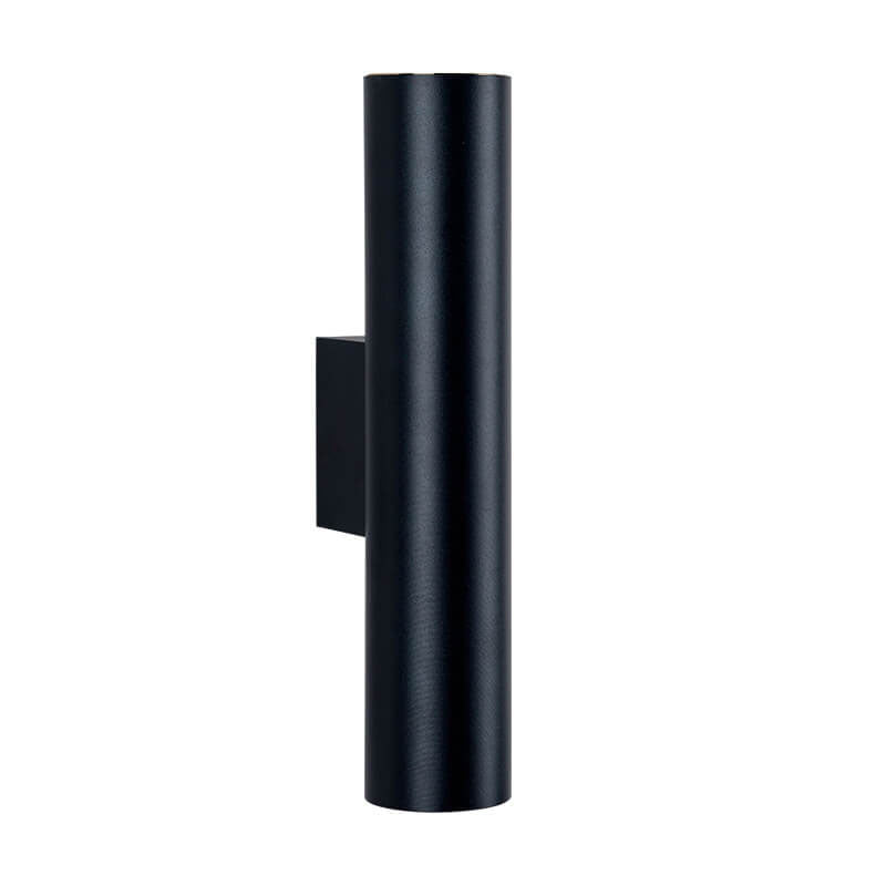 Sleek Aluminum 2-Light Cylindrical Wall Sconce Lamp