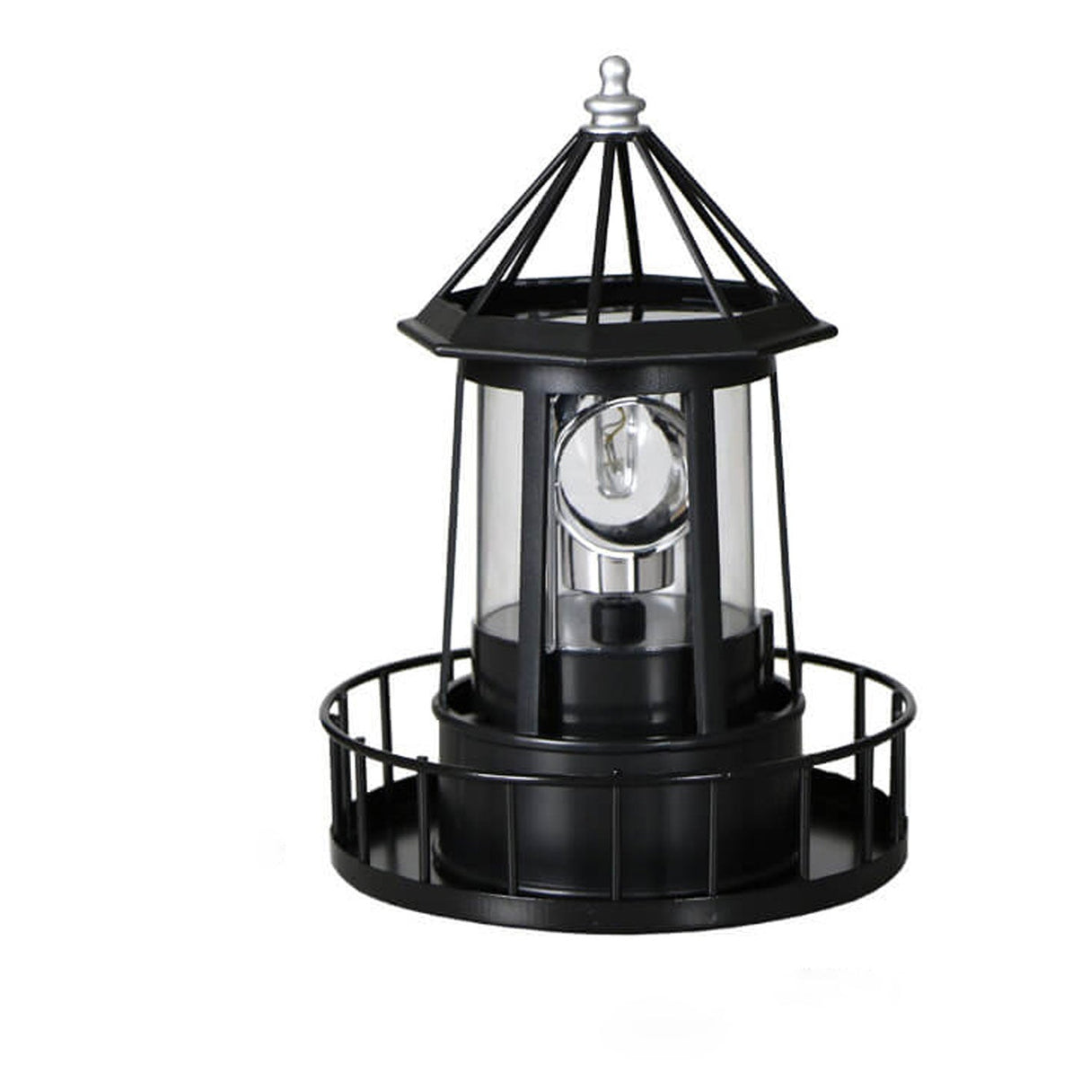 Creative Solar Rotating Tower LED Garden Light – Resin Landscape Decor for Yard & Patio