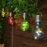 Creative Colorful Plastic Solar LED Outdoor Hanging Lights
