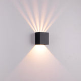 Sleek Modern Solid-Color Aluminum Square LED Outdoor Wall Sconce – Waterproof, Energy-Efficient Outdoor Lighting