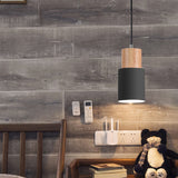Nordic Macaron Aluminum Cylinder 1-Light LED Pendant Light