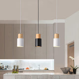 Nordic Macaron Aluminum Cylinder 1-Light LED Pendant Light