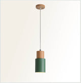 Nordic Macaron Aluminum Cylinder 1-Light LED Pendant Light