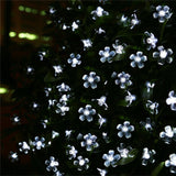 Solar-Powered LED Sakura Fairy Lights – Waterproof Outdoor Garden String Lights