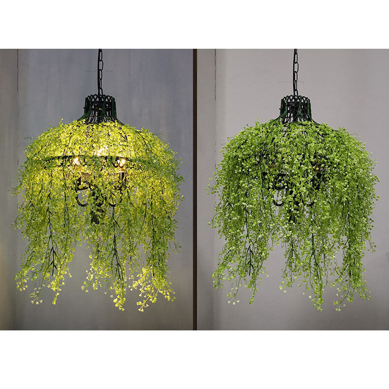 Creative Plant Vine 3-Light Chandelier – Decorative Indoor Lighting Fixture