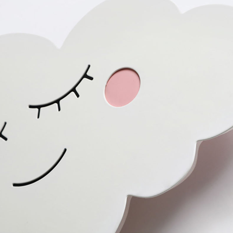 Contemporary Creative Cartoon Smiley Cloud LED Kids Wall Sconce with Iron-Acrylic Shade for Bedroom