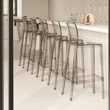 Modern Scandinavian Square Bar Stool with Backrest and Footrest – Ideal Kitchen Seating