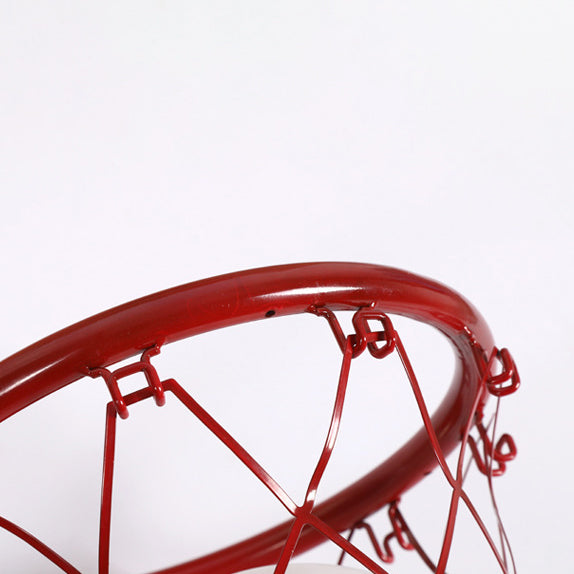 Modern Art Deco Kids' Iron & Glass Basketball Hoop Wall Sconce Lamp – 1-Light Bedroom Lighting