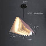 Flying Book Pendant Light – 1-Light with Metal and PVC Book Shade