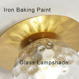 Contemporary Globe 1-Light Semi-Flush Ceiling Light