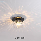 Contemporary Globe 1-Light Semi-Flush Ceiling Light