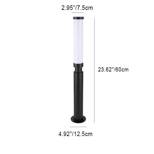Lipstick-Inspired Modern Acrylic LED Outdoor Floor Lamp – Waterproof, Creative Lawn Lighting