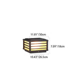 Solar Square Post Cap Light - Outdoor Waterproof Patio Lighting