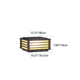 Solar Square Post Cap Light - Outdoor Waterproof Patio Lighting