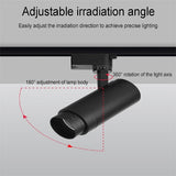 Sleek Modern Minimalist Adjustable Dimmable Spotlight Track Lighting – Tubular LED Flush-Mount, 3/4/5-Light Options for Living Room