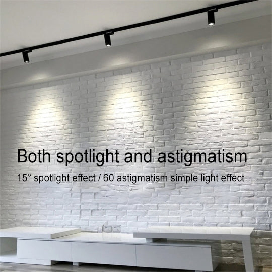 Sleek Modern Minimalist Adjustable Dimmable Spotlight Track Lighting – Tubular LED Flush-Mount, 3/4/5-Light Options for Living Room