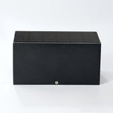 Sleek Black Rectangular Solar LED Outdoor Wall Light — Die-Cast Aluminum
