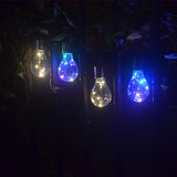 Creative Colorful Plastic Solar LED Outdoor Hanging Lights