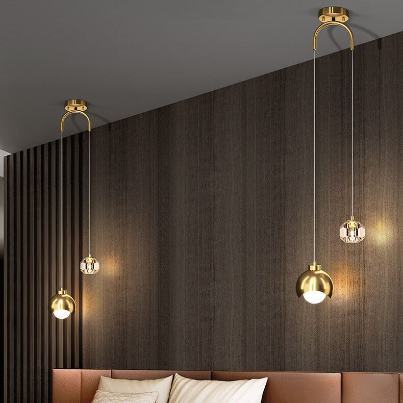 European-Style Luxury Iron & Brass LED Island Light Chandelier