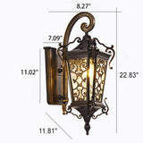 European Palace Outdoor Waterproof 1-Light Wall Sconce Lamp – Elegant Exterior Lighting
