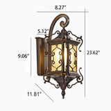 European Palace Outdoor Waterproof 1-Light Wall Sconce Lamp – Elegant Exterior Lighting