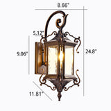 European Palace Outdoor Waterproof 1-Light Wall Sconce Lamp – Elegant Exterior Lighting