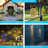 Solar Pineapple Iron Lantern with LED Copper Wire Lights – Outdoor Waterproof Hanging Garden Decor