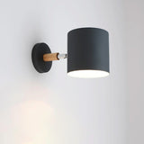 Nordic Macaron Cylinder Rotating 1-Light Wall Sconce Lamp