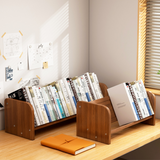 Contemporary 1-Tier Bookshelf – Rectangle Design in Bamboo & Composite Wood for Study
