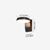 Modern Minimalist Waterproof Rotatable LED Wall Sconce Lamp – Aluminum & PC, Square or Round, for Outdoor Patio