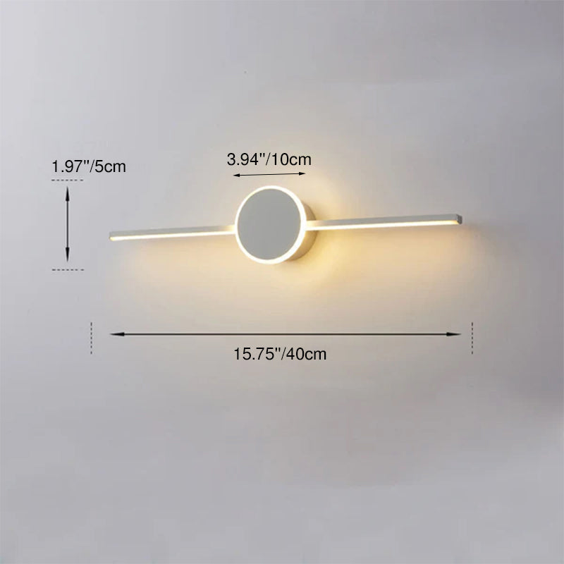 Nordic Minimalist Long-Disc LED Vanity Light Wall Sconce – Modern, Energy-Efficient Illumination