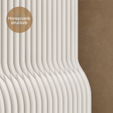 Sleek Contemporary Rectangular Kraft Paper Room Divider - Extendable & Waterproof for Living Room