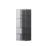 Modern Minimalist 9-Cabinet Acrylic Display Rack - Square & Rectangular Shelving for Living Room