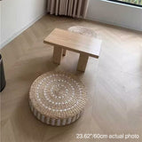 Traditional Japanese Rectangular Solid Wood Coffee Table with Four Sturdy Legs for the Living Room