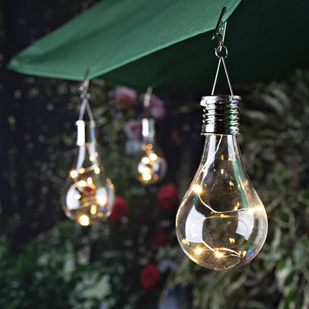 Creative Colorful Plastic Solar LED Outdoor Hanging Lights