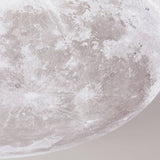 Nordic Minimalist Moon-Round LED Flush-Mount Ceiling Light with PVC Diffuser