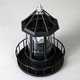 Creative Solar Rotating Tower LED Garden Light – Resin Landscape Decor for Yard & Patio