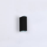 Sleek Modern Aluminum Outdoor Patio Dual-Headed LED Wall Sconce Lamp