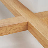 Modern Solid Wood Square LED Flush-Mount Ceiling Light – Tatami-Style Japanese Design