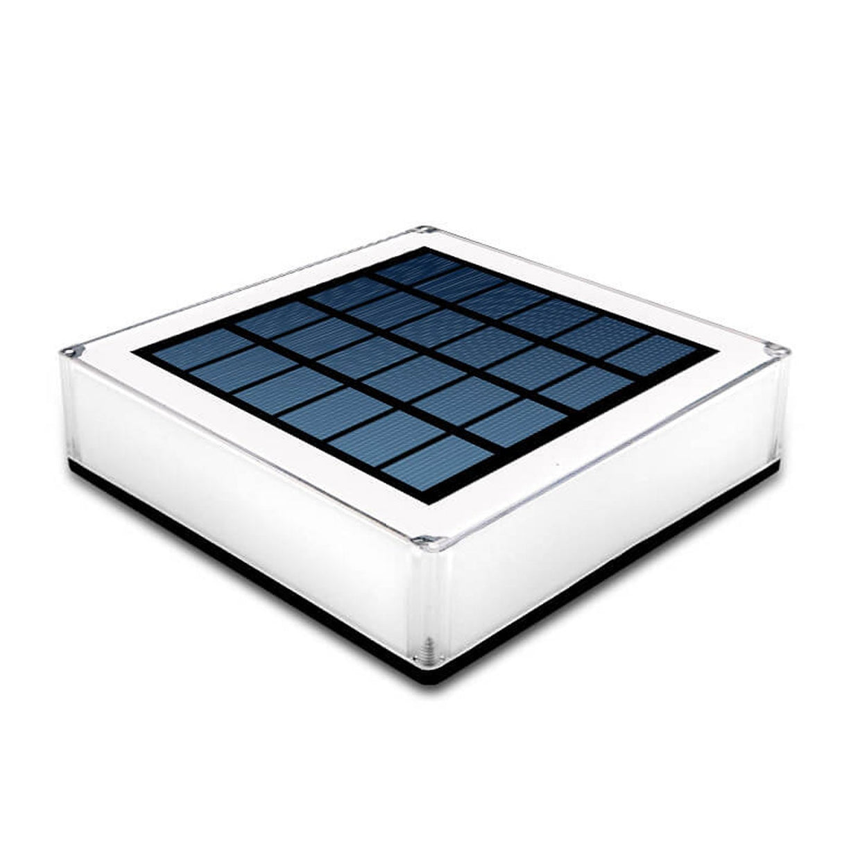 Modern Solar RGB Square Post Head Light for Outdoor Garden & Landscape Lighting