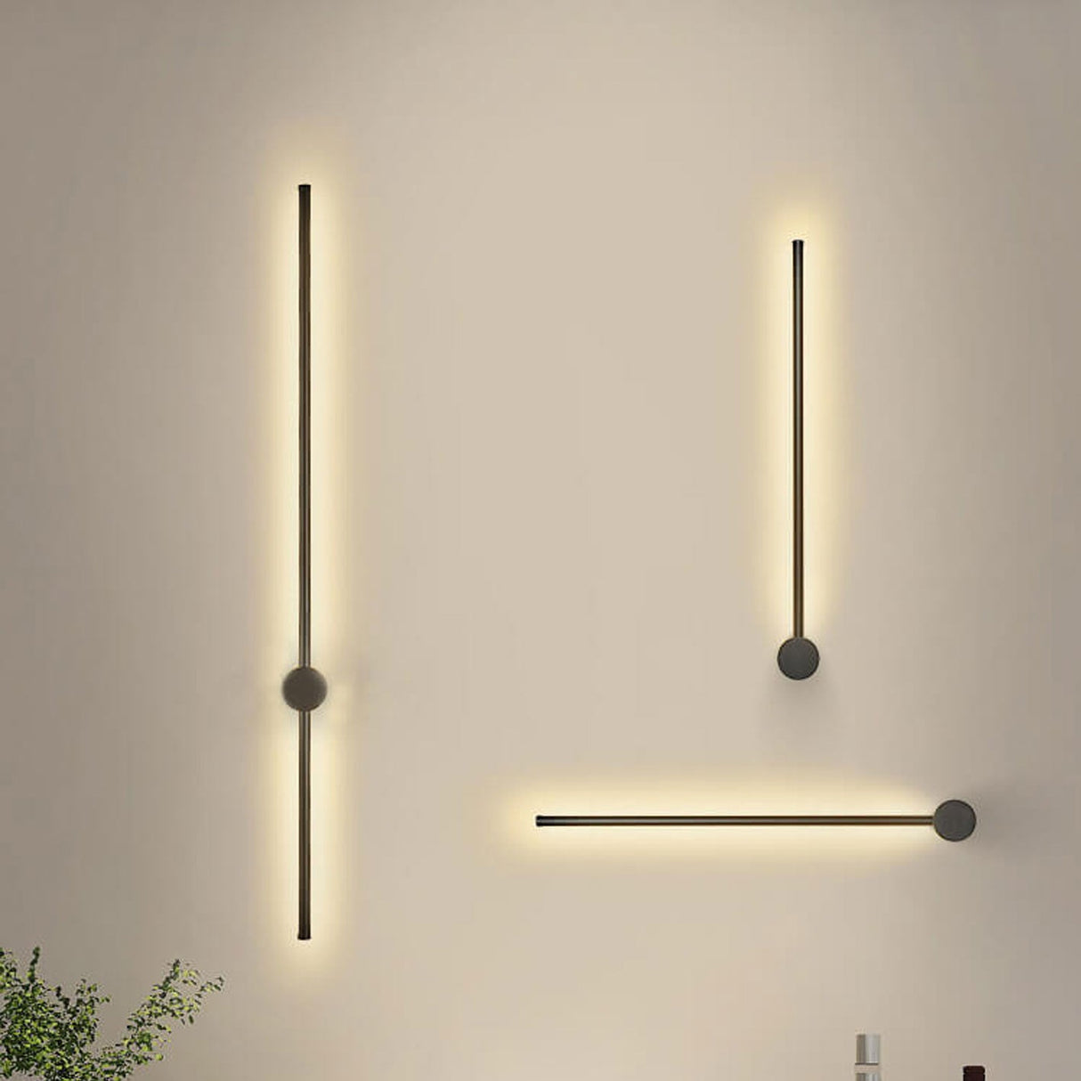 Ultra-Slim Aluminum LED Wall Sconce Lamp - Modern Minimalist Design