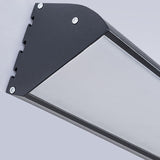 Modern Industrial Waterproof LED Wall Sconce with Rectangular Aluminum Frame and Acrylic Panel for Outdoor Patio